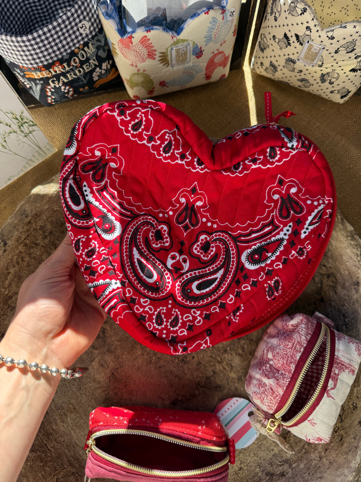 Handmade Heart-Shaped Organizer