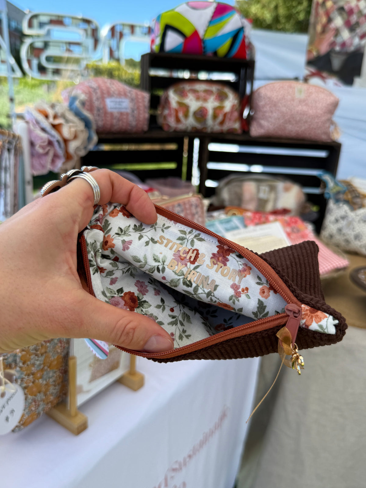 Flat Pouch | Corduroy Fabric