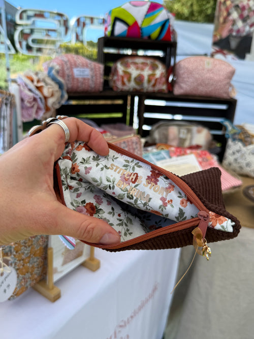 Flat Pouch | Corduroy Fabric