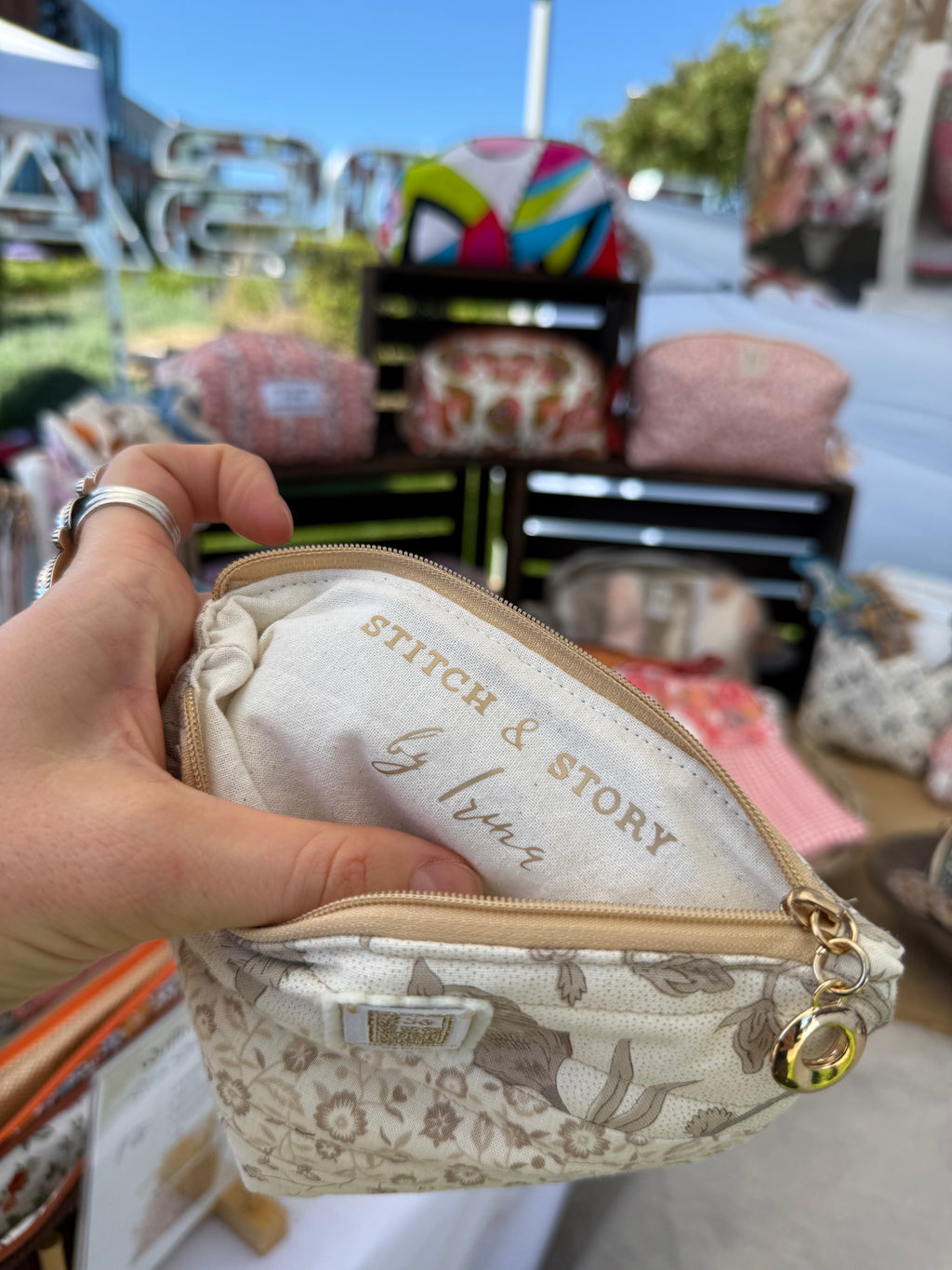 Quilted Mini Wallet | French General Fabric