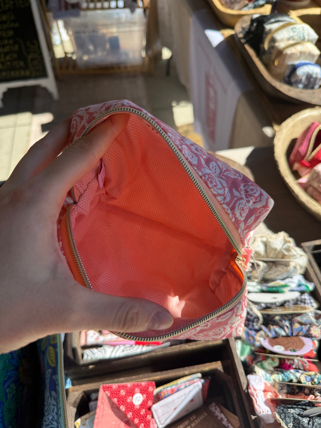 Quilted Medium Boxy Pouch