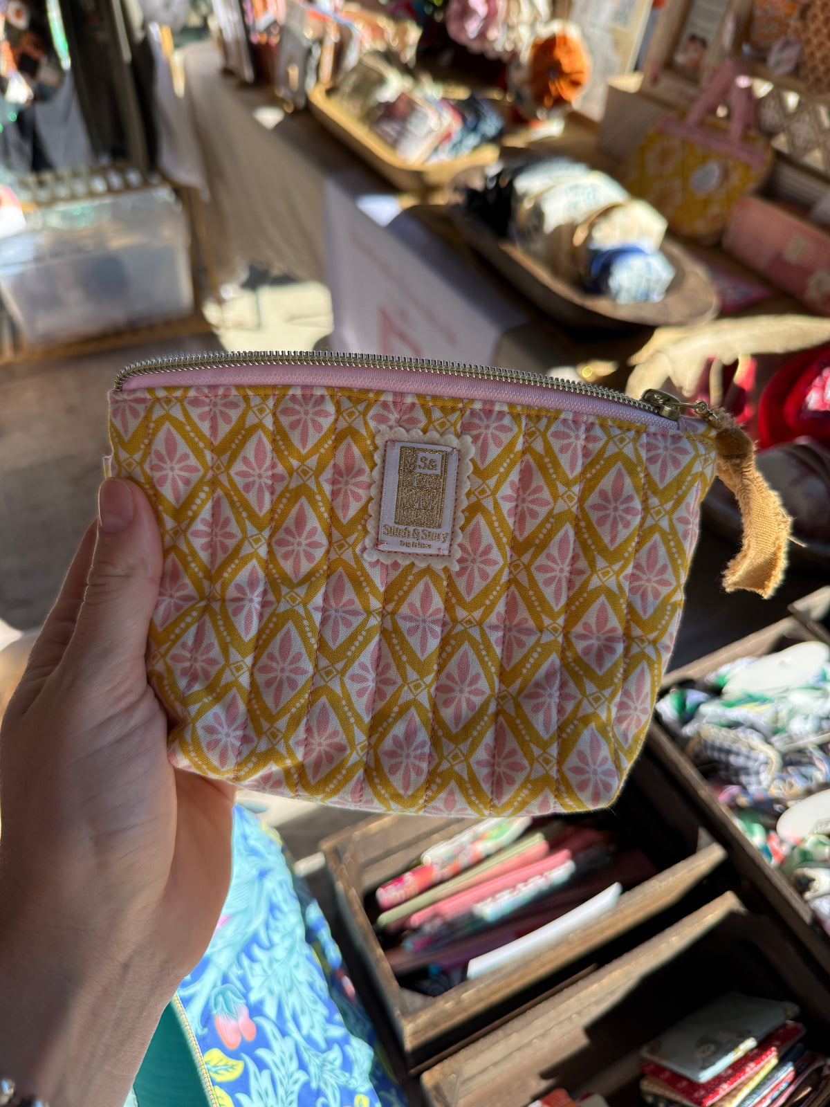 Quilted Rectangular Pouch