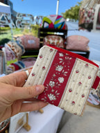 Quilted Mini Wallet | French Fabric