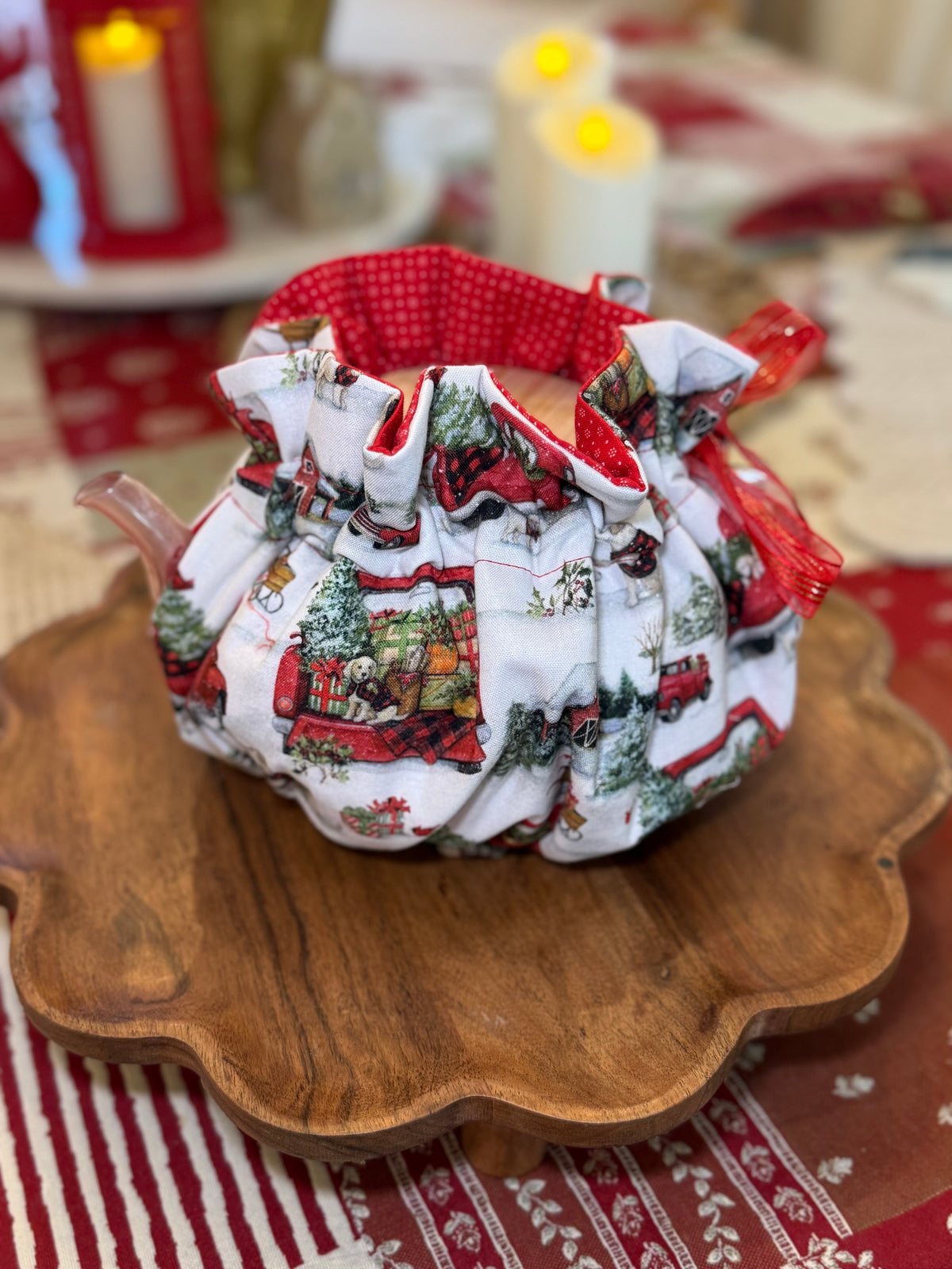Holiday Tea Pot Cover