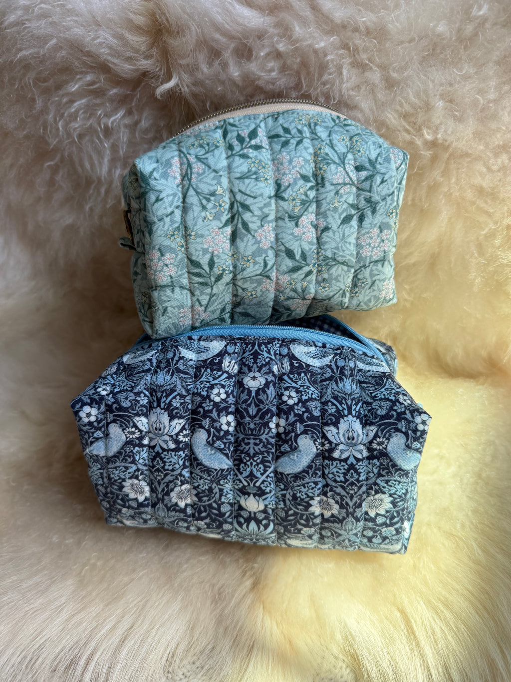 William Morris Quilted Boxy Pouches | Made to order