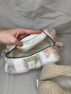Sherpa cozy pouch/Toiletry Travel Bag
