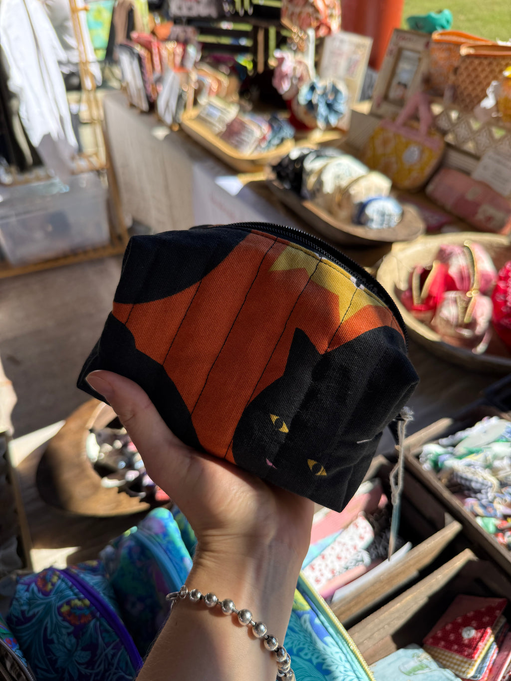 Quilted Cat Organizer | Swedish Fabric