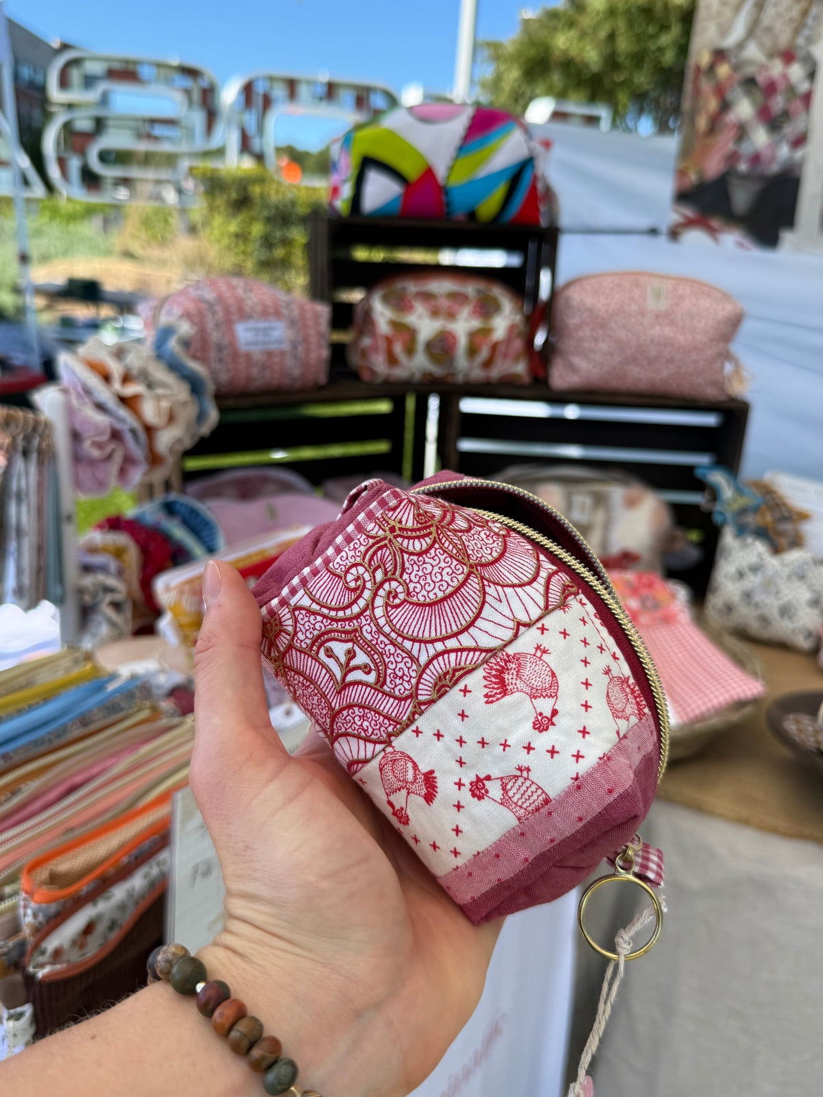 Patchwork Mini Boxy Pouch