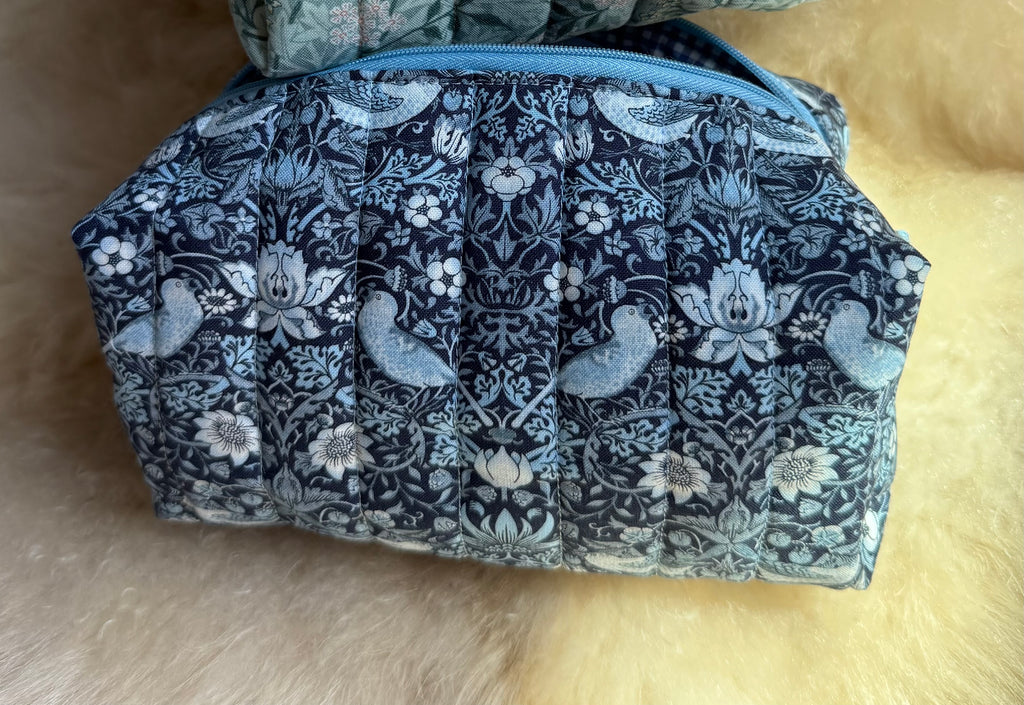 William Morris Quilted Boxy Pouches | Made to order