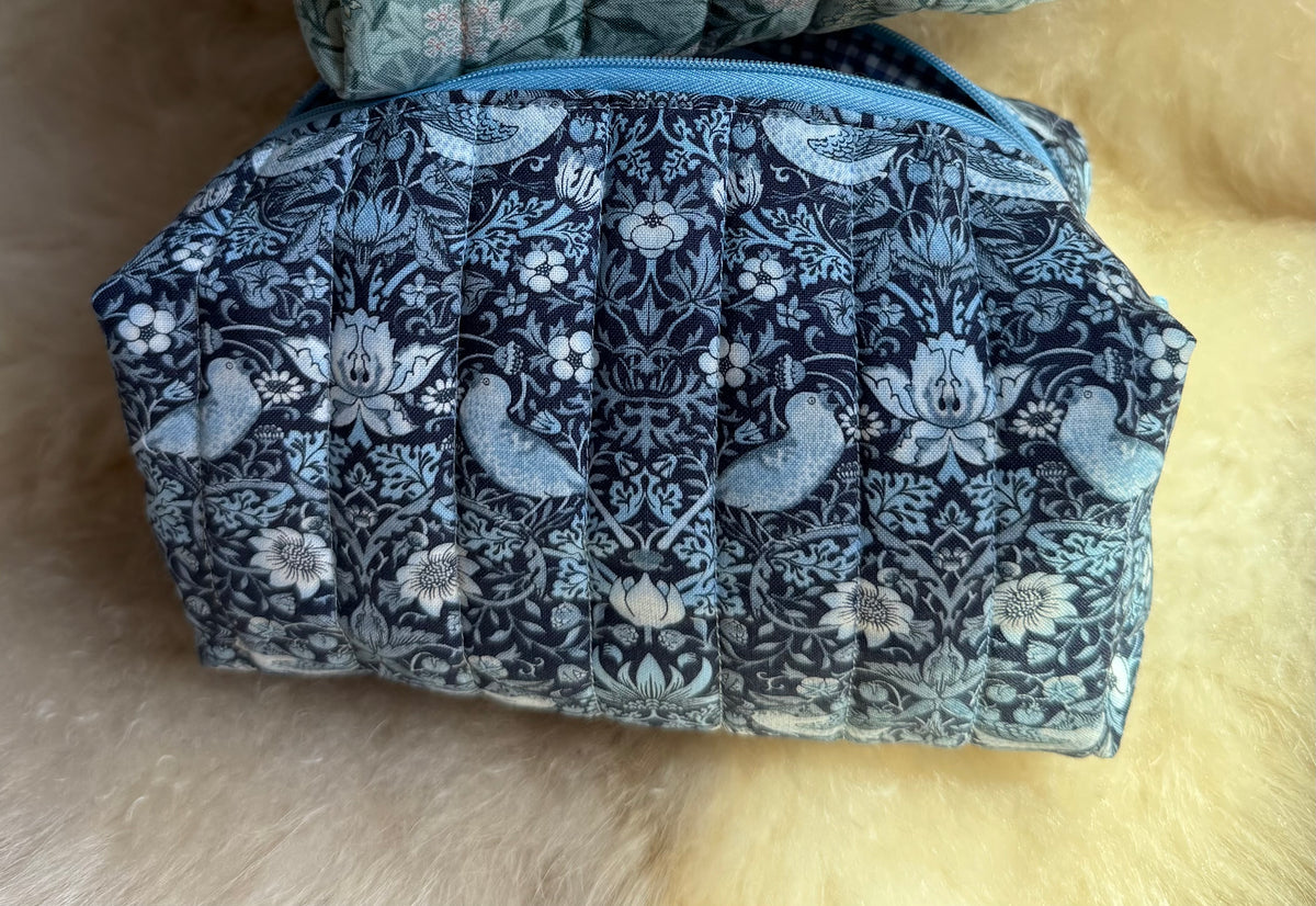 William Morris Quilted Boxy Pouches | Made to order