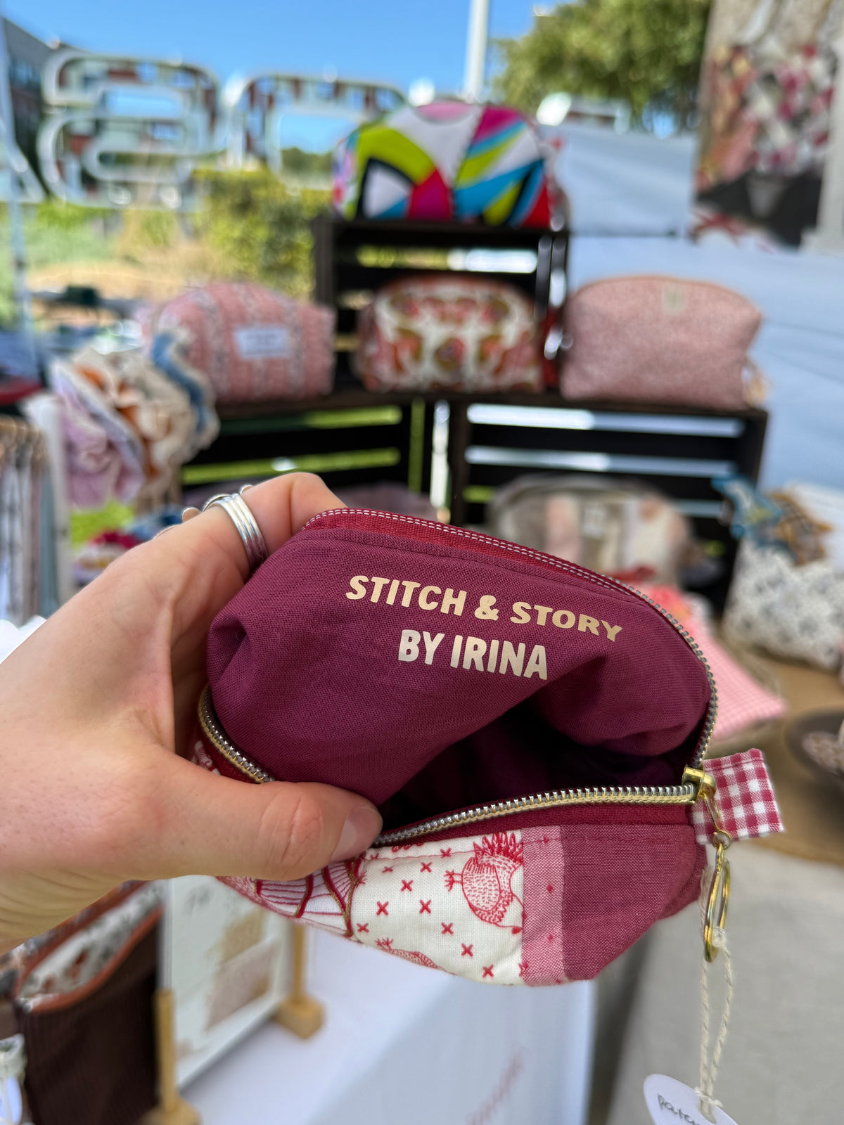 Patchwork Mini Boxy Pouch