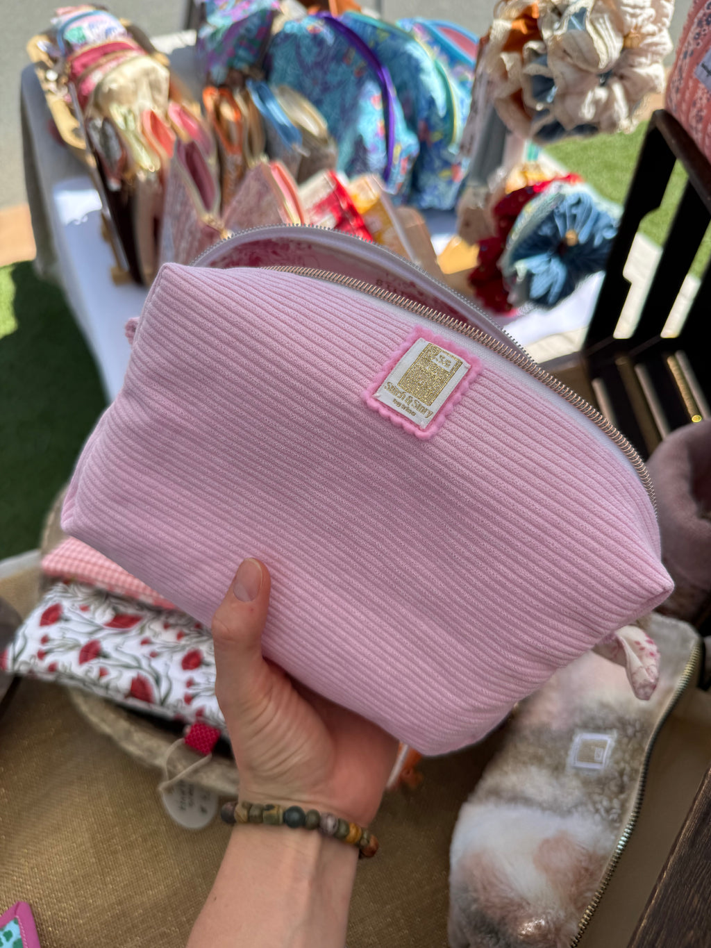 Big Boxy Pouch | Corduroy Fabric