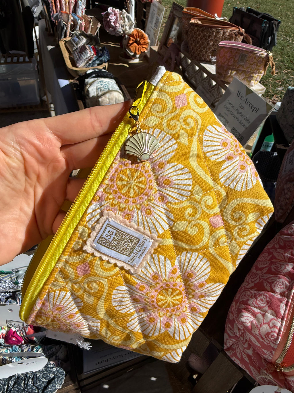 Quilted Rectangular Pouch