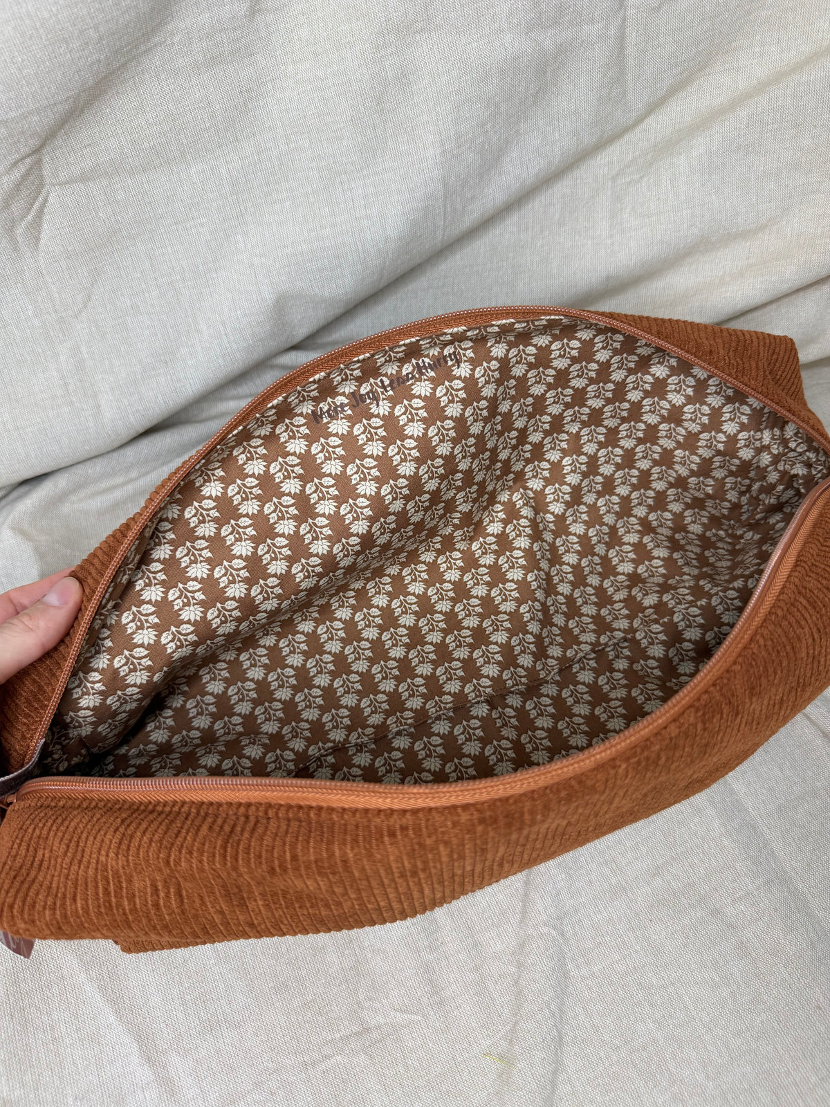 Handmade Hair Tool Pouch | Corduroy Fabric