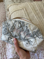 Personalized French Toile de Jouy Pouch