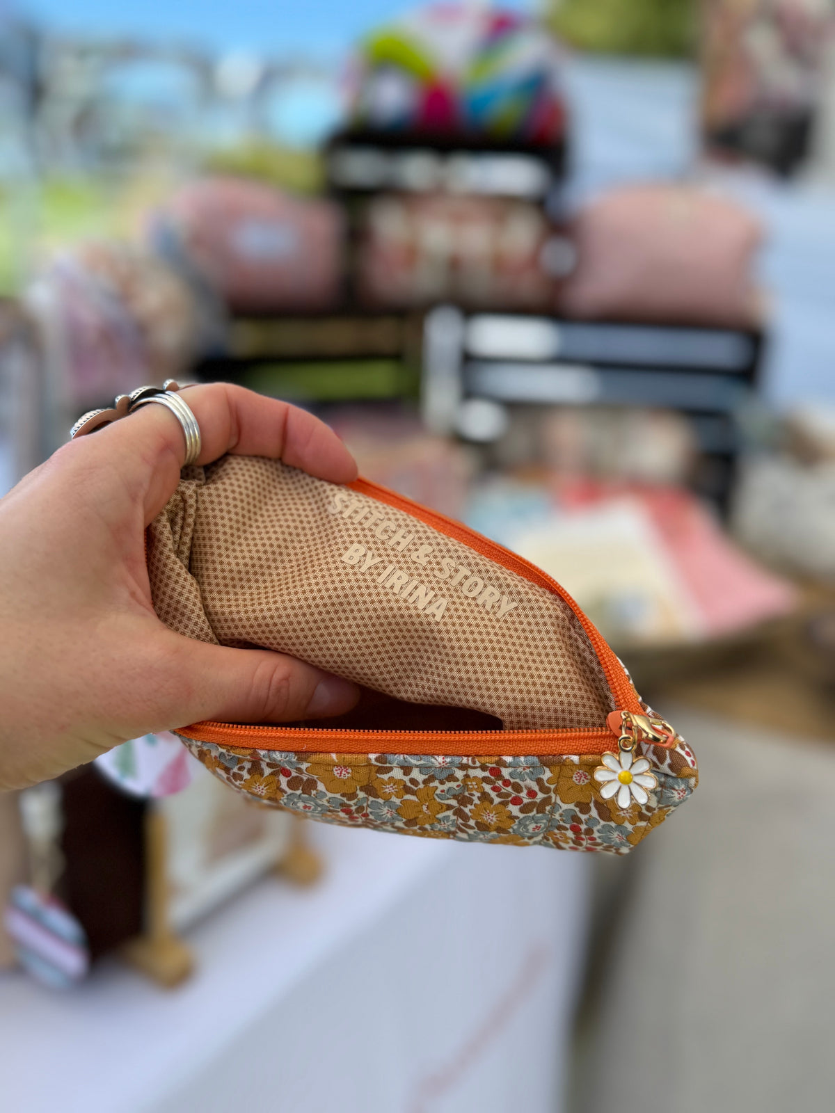 Quilted Flat Pouch | Tilda Fabric