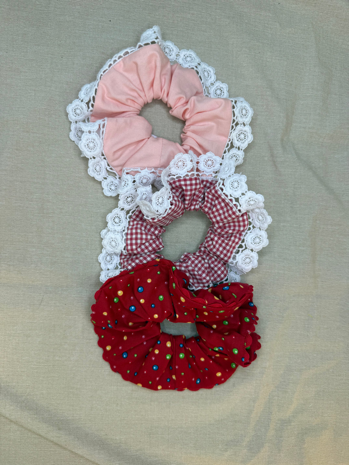 Lace Hair Scrunchies