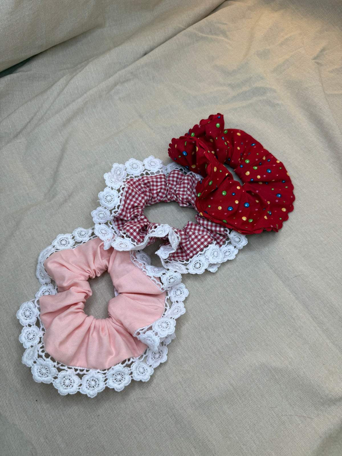 Lace Hair Scrunchies
