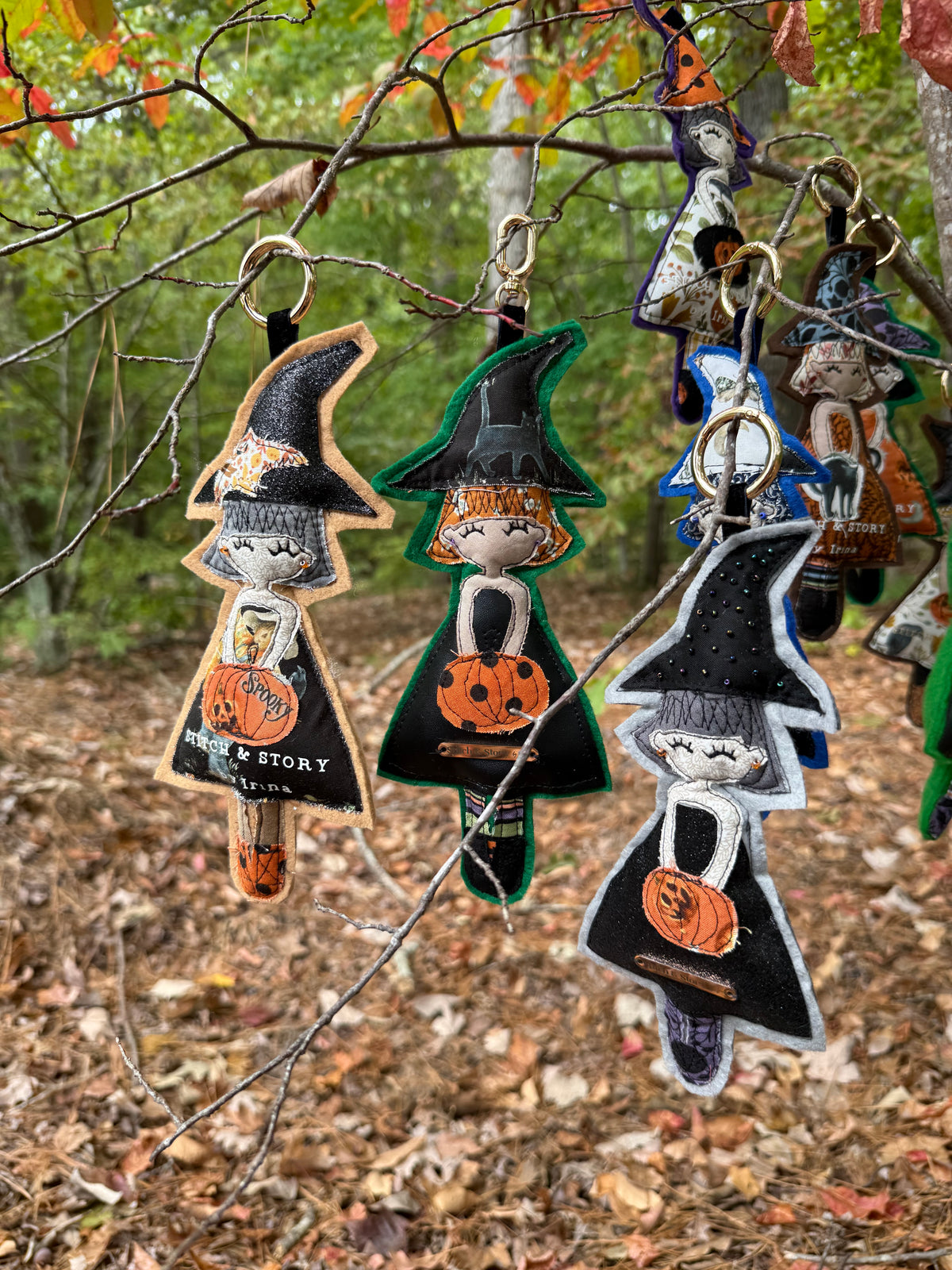 Mystery Witch Keychain | One-of-a-Kind Appliqué