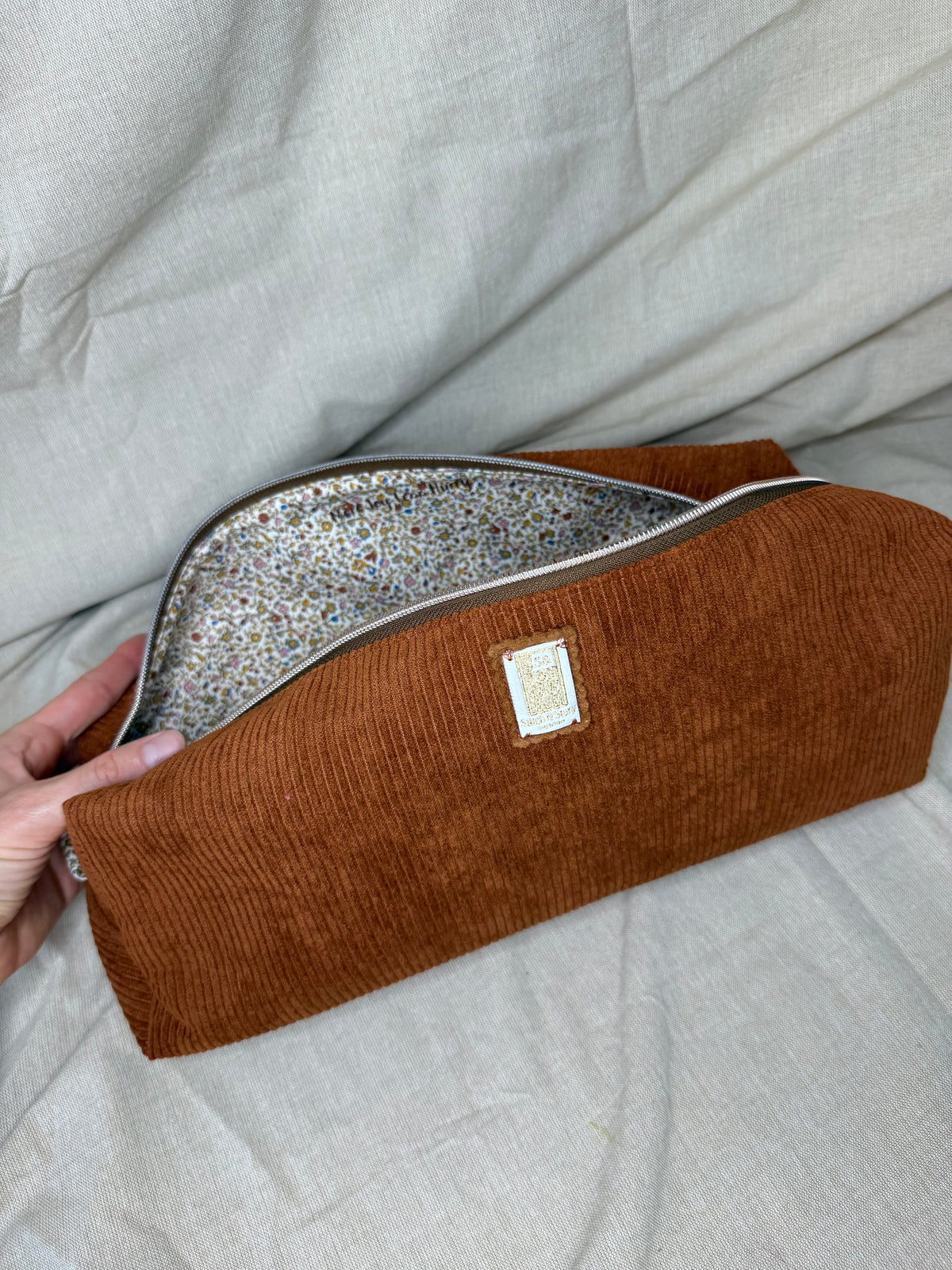 Handmade Hair Tool Pouch | Corduroy Fabric