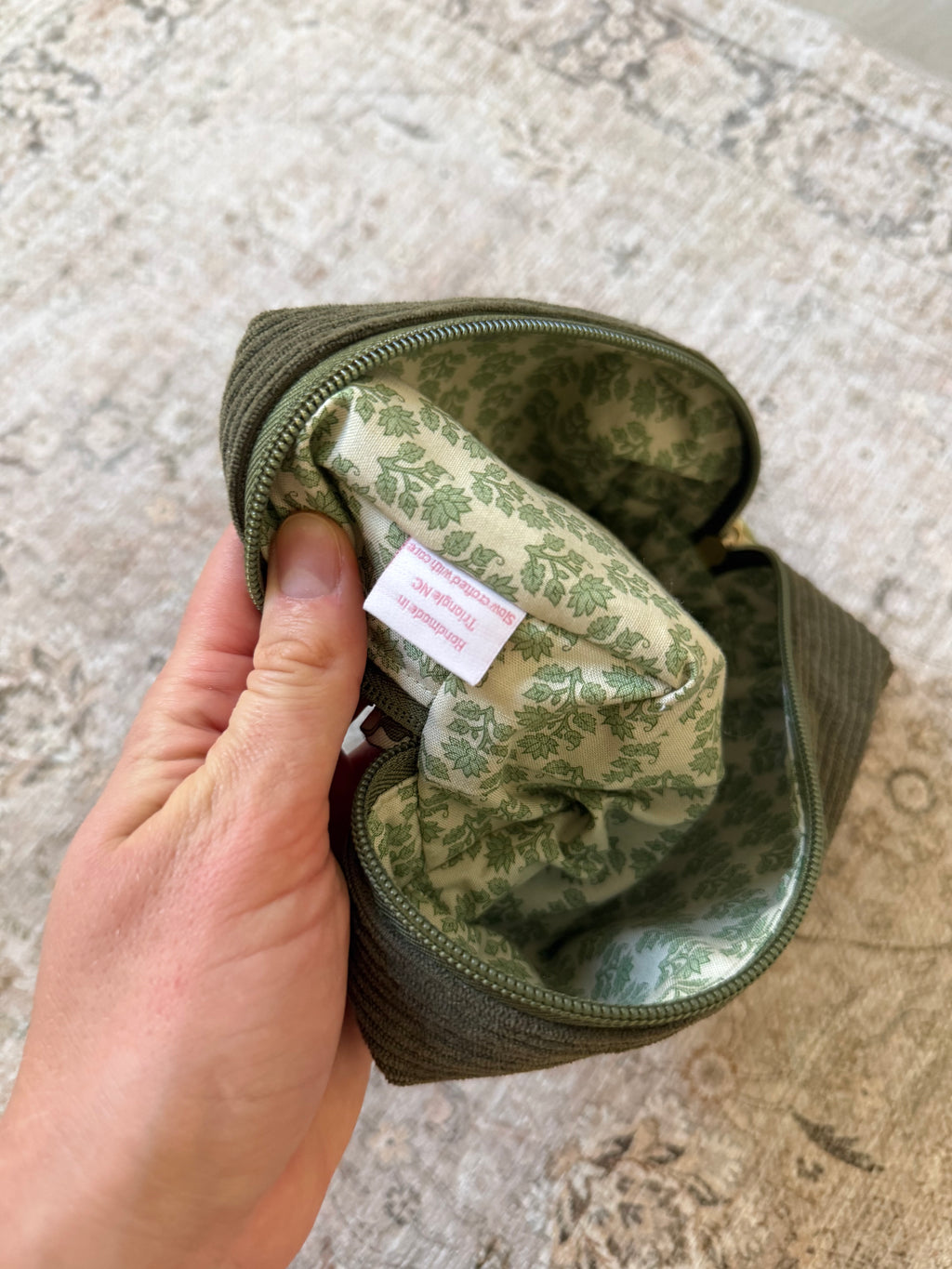 Corduroy Boxy Pouch