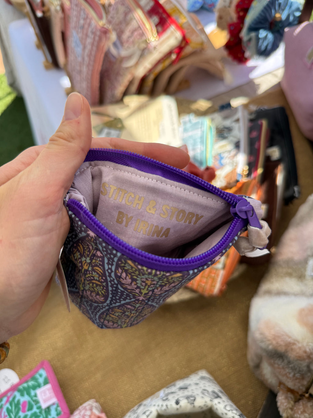 Quilted Mini Wallet | Tilda Fabric