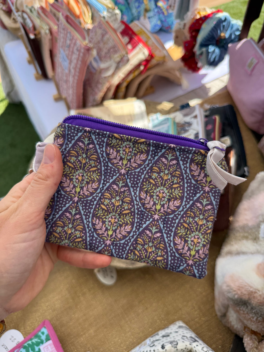 Quilted Mini Wallet | Tilda Fabric