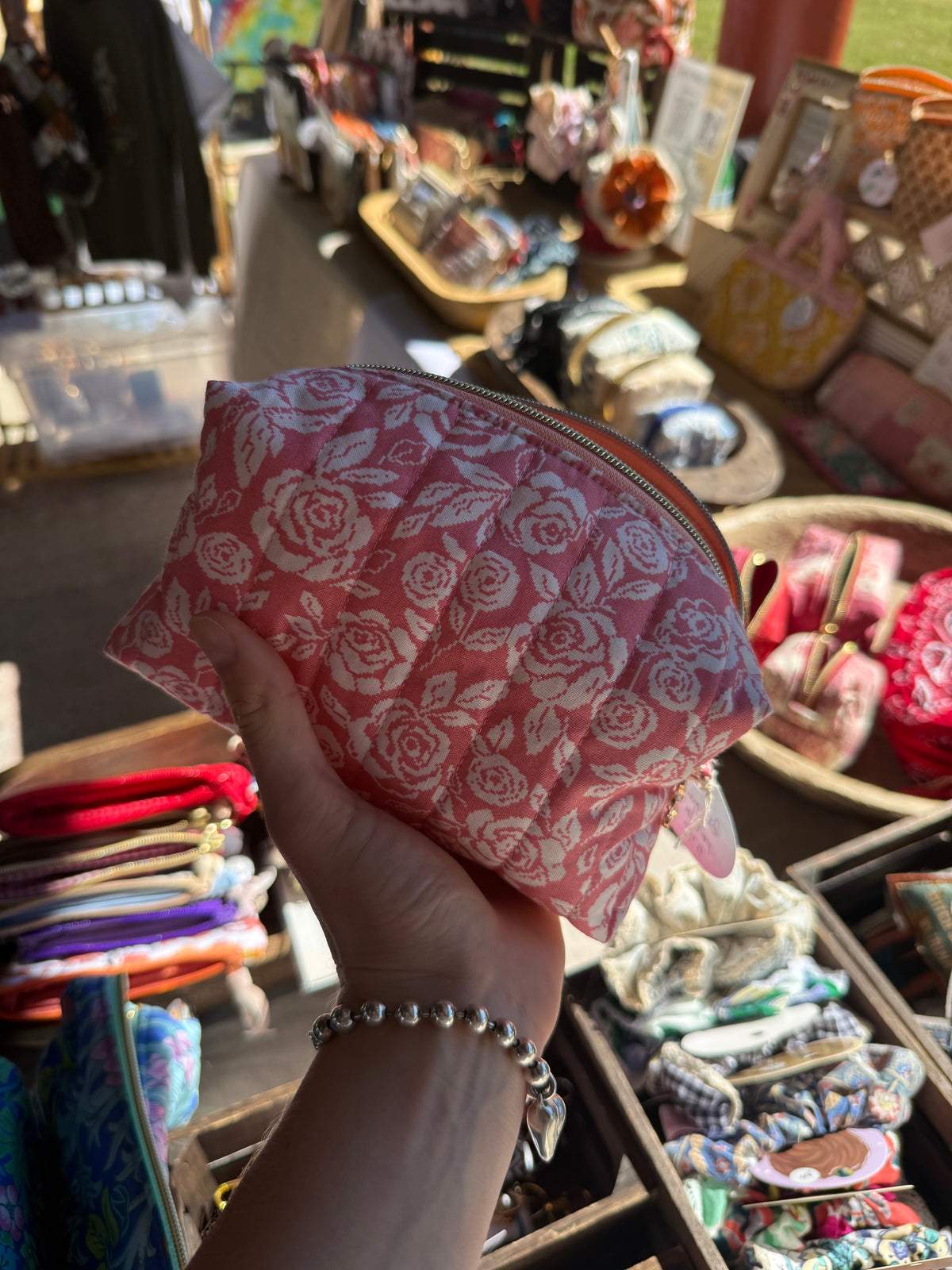 Quilted Medium Boxy Pouch