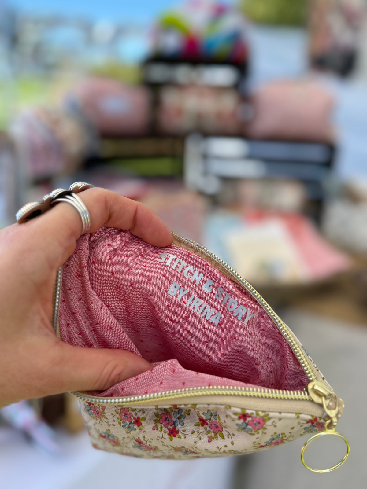 Quilted Flat Pouch | Tilda Fabric