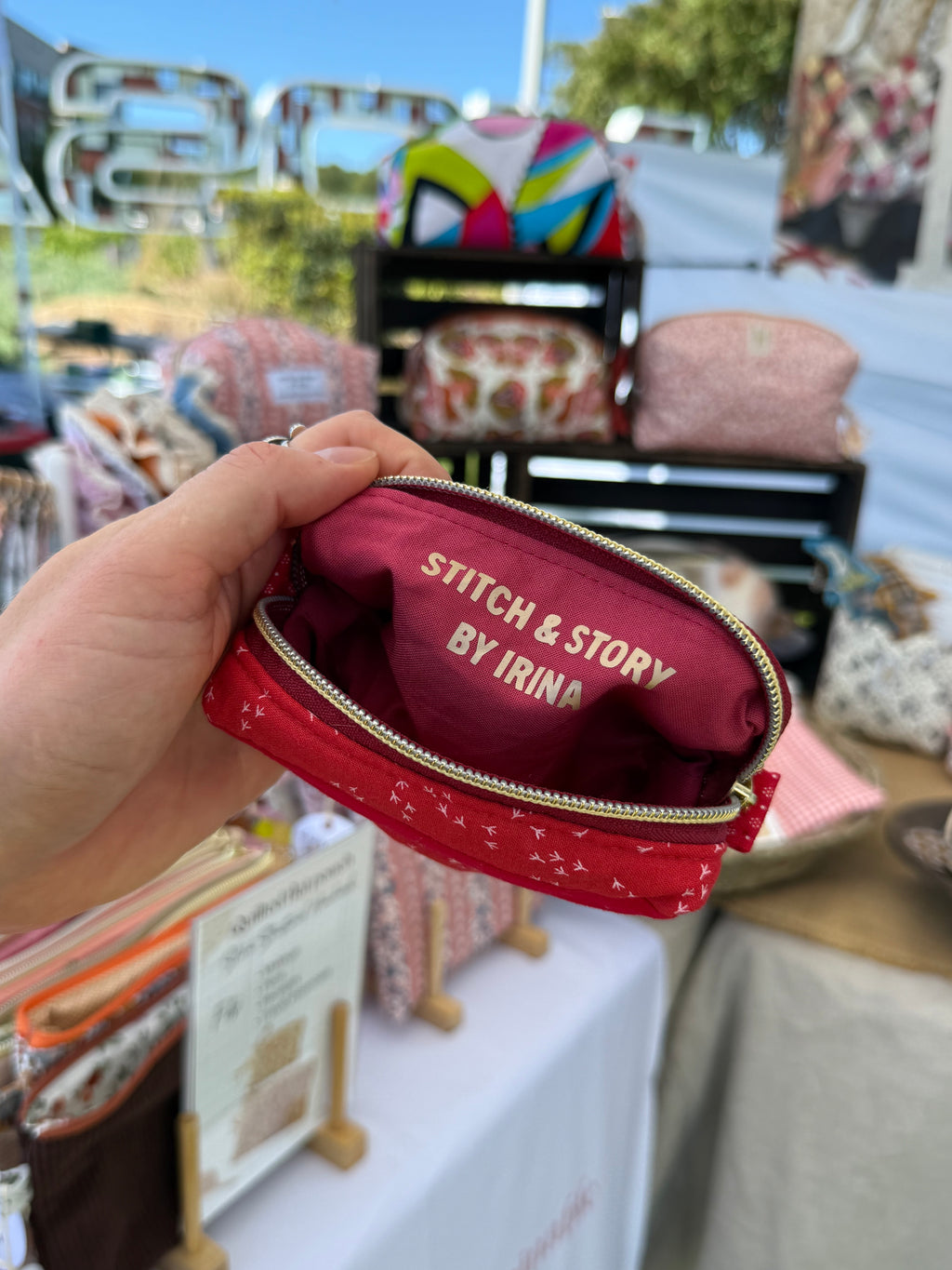 Patchwork Mini Boxy Pouch