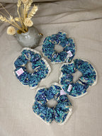 French Vintage Trims Lace Scrunchies | Double Sided