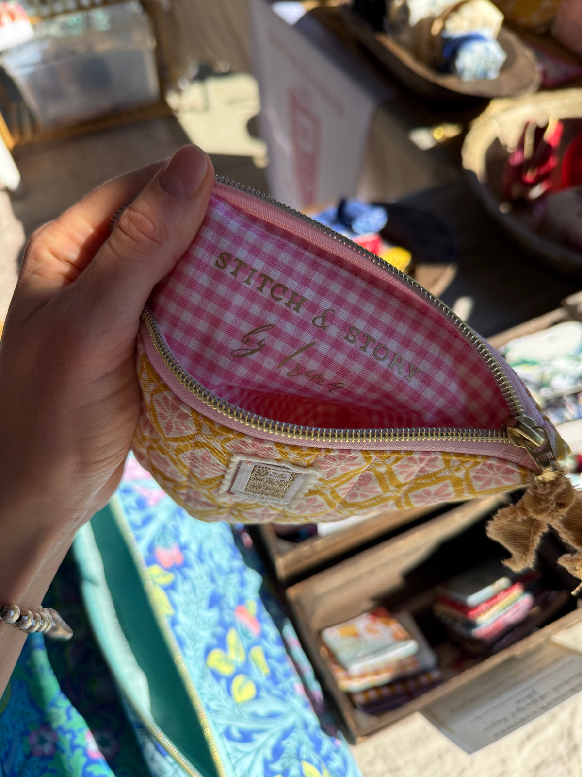 Quilted Rectangular Pouch