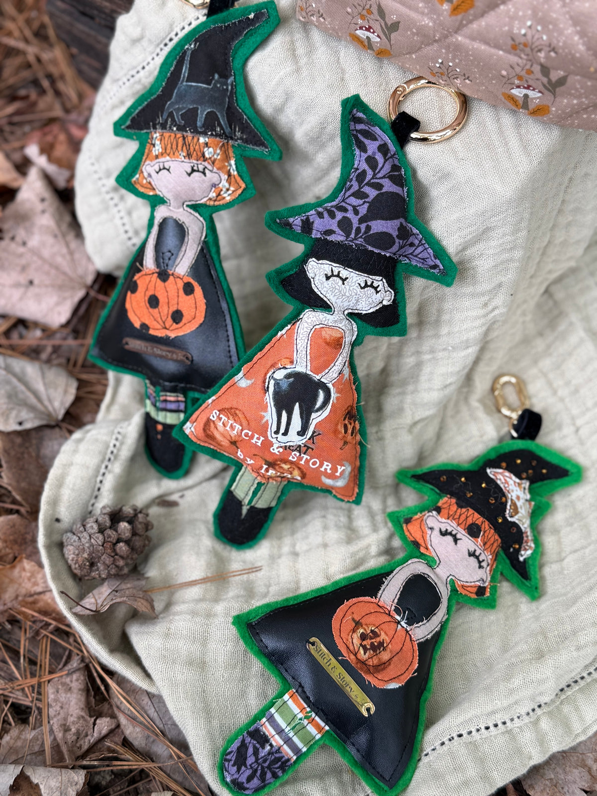 Mystery Witch Keychain | One-of-a-Kind Appliqué