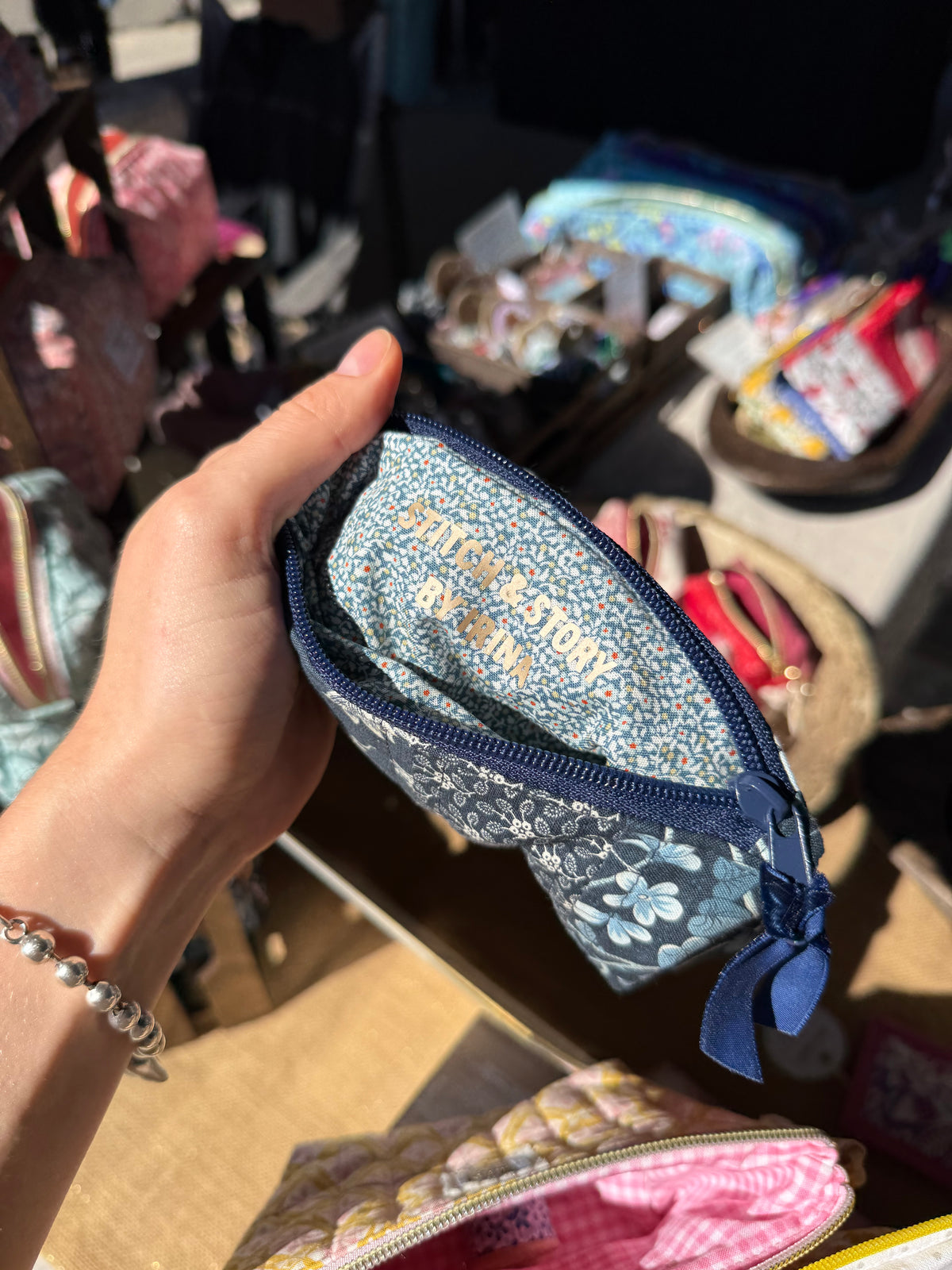 Patchwork Quilted Mini Wallet | French General Fabric