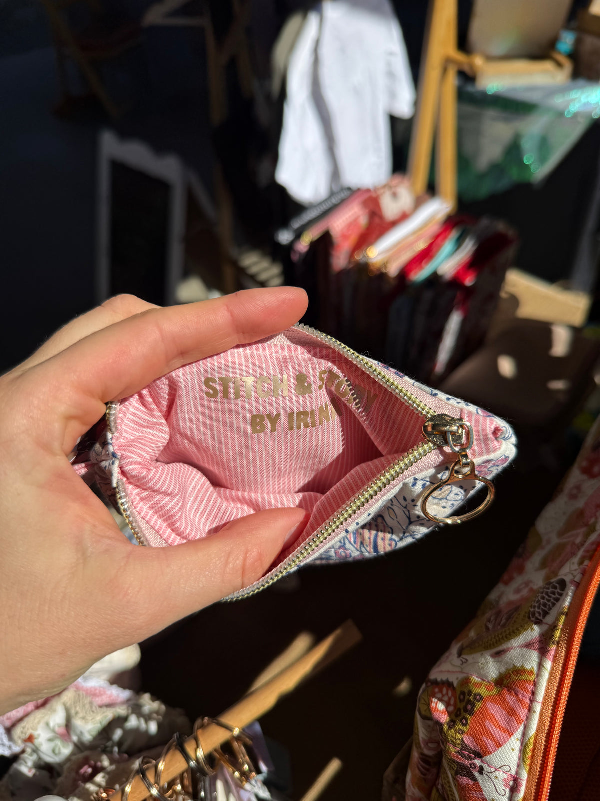 Quilted Mini Wallet | French Fabric