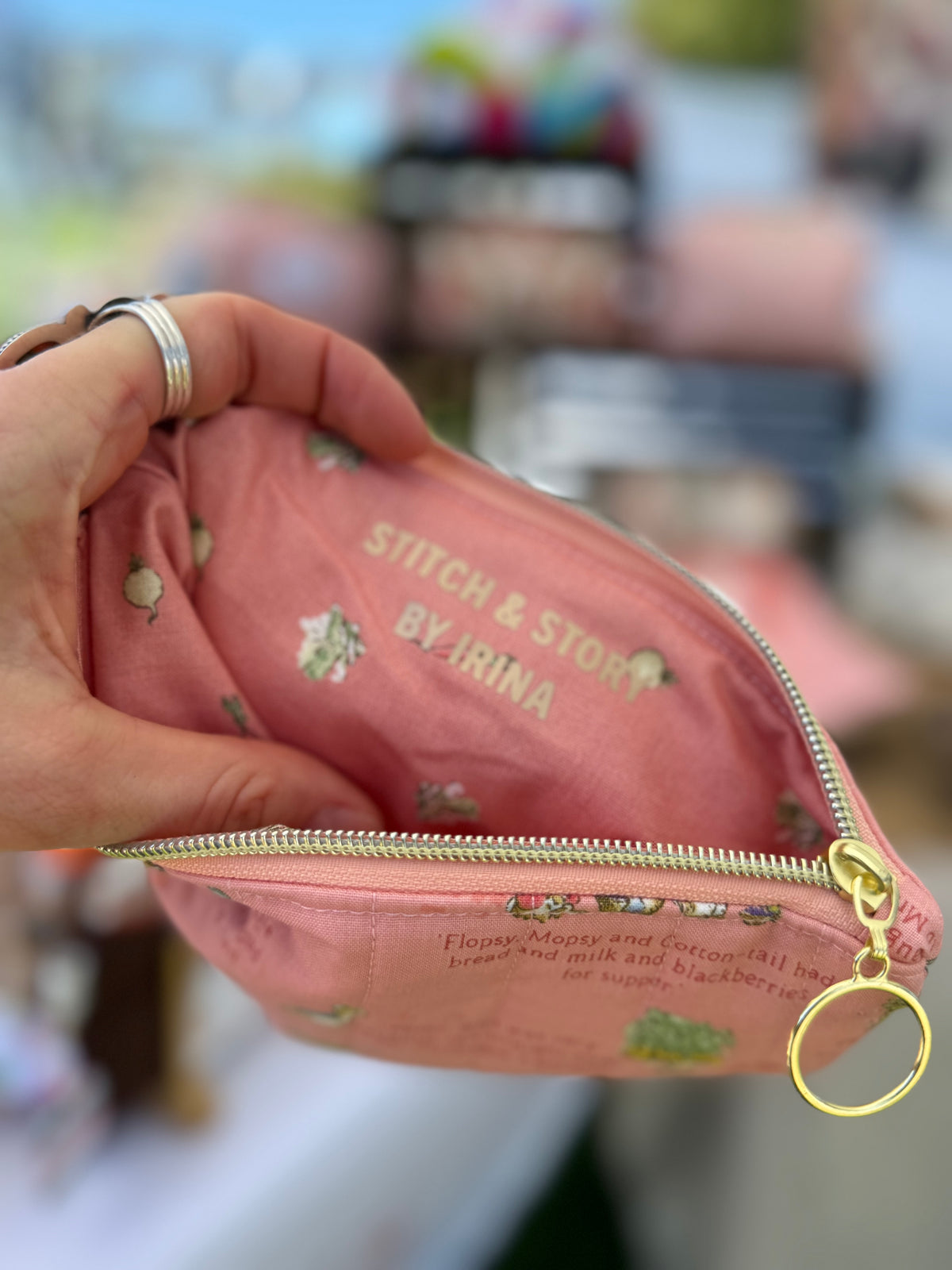 Quilted Flat Pouch | Peter Rabbit