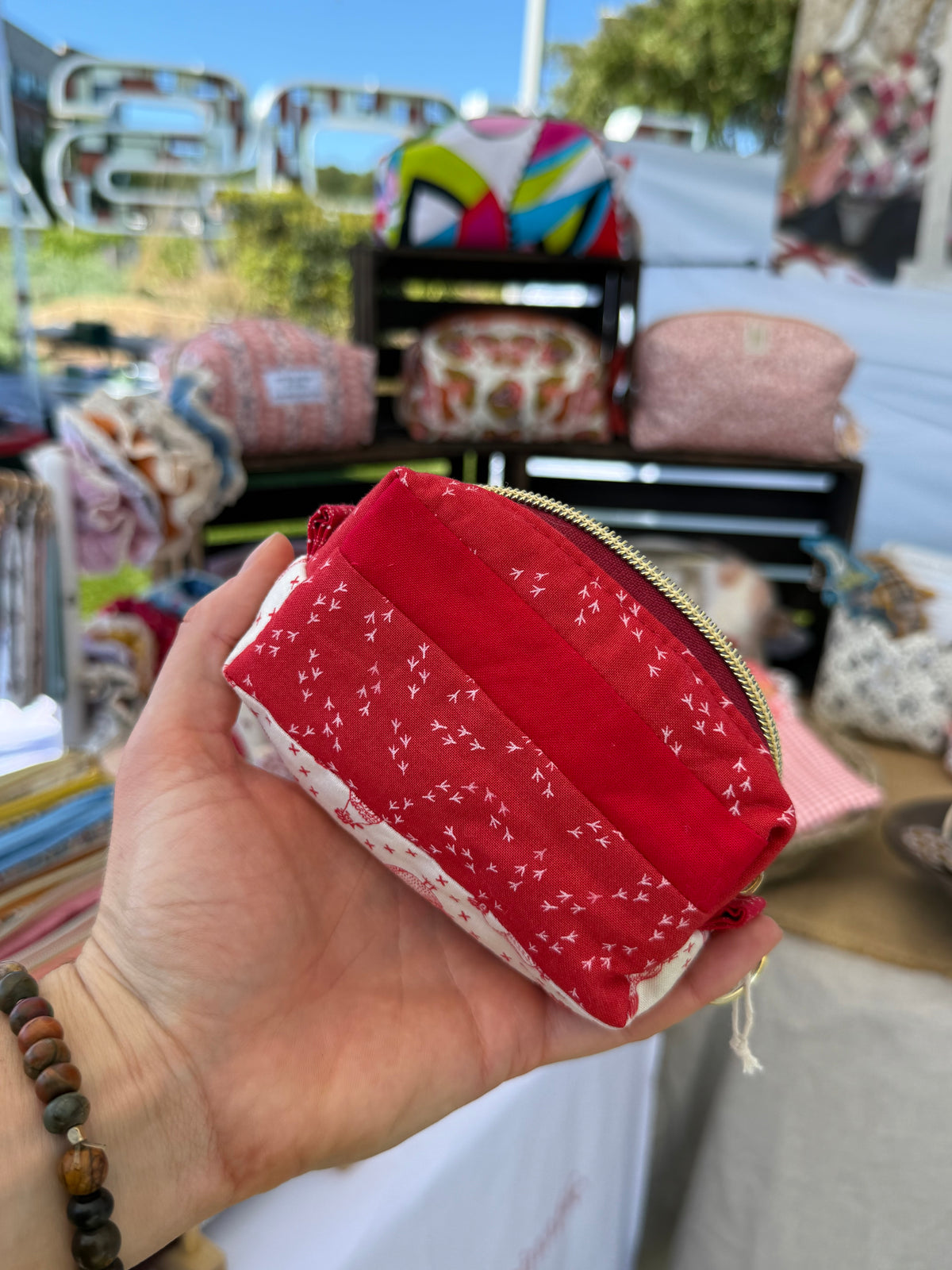 Patchwork Mini Boxy Pouch