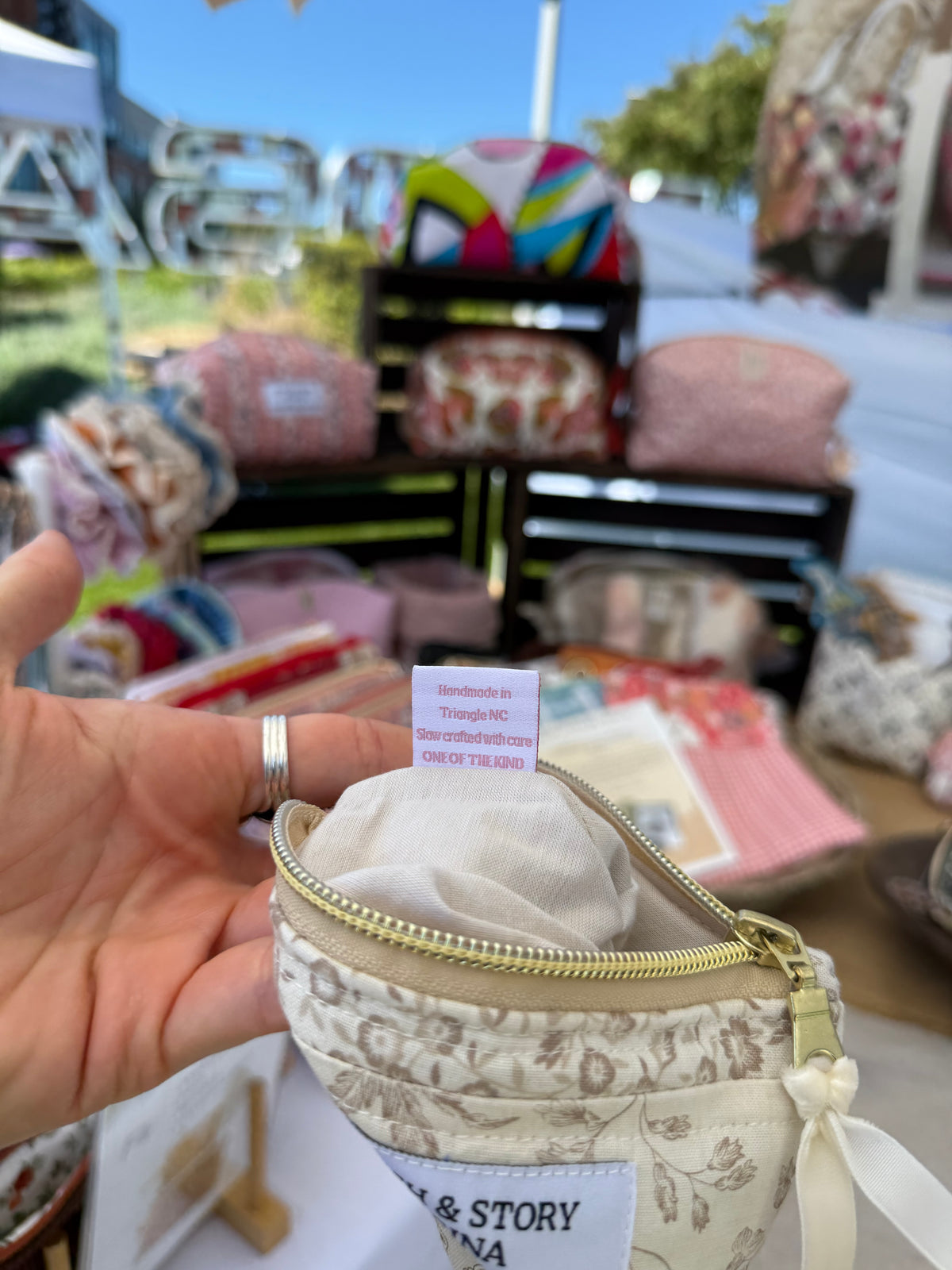 Quilted Mini Wallet | French General Fabric