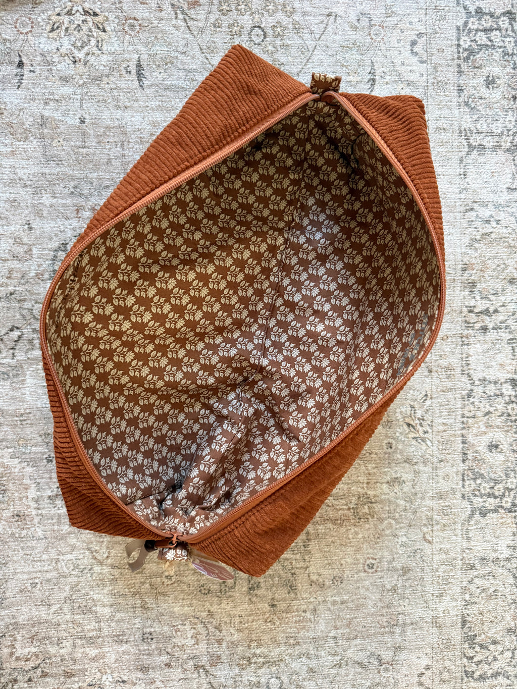 Handmade Hair Tool Pouch | Corduroy Fabric