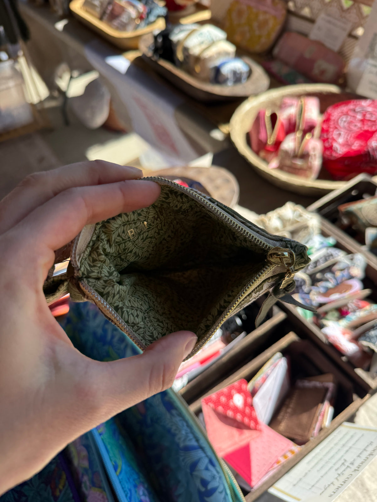 One-of-a-Kind William Morris Mini Wallet