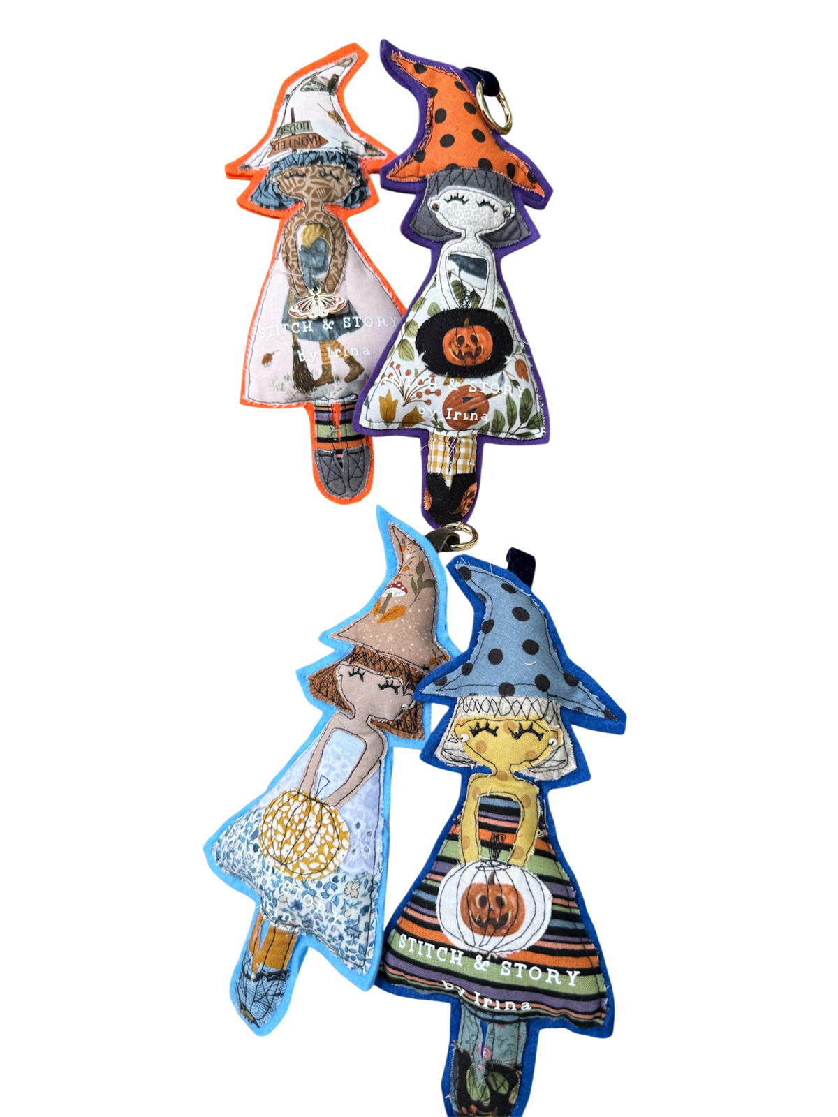 Mystery Witch Keychain | One-of-a-Kind Appliqué