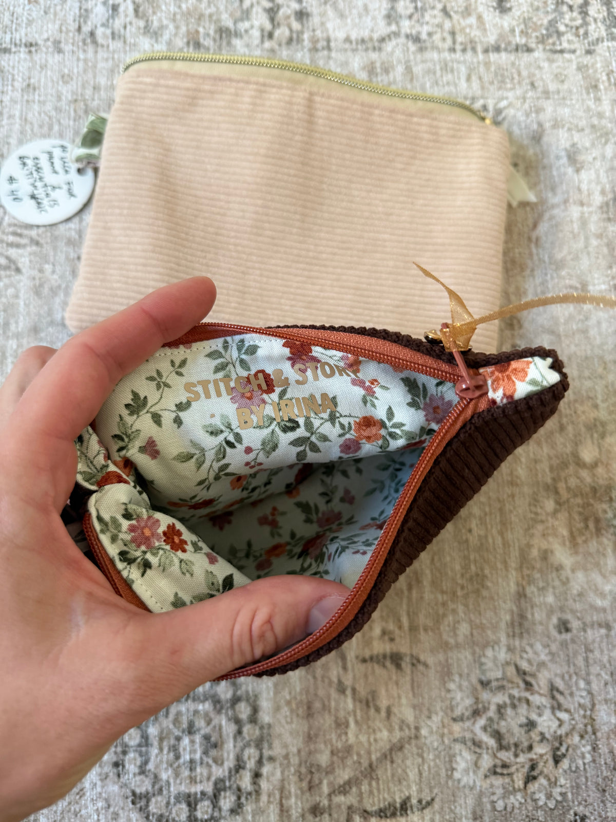 Flat Pouch | Corduroy Fabric
