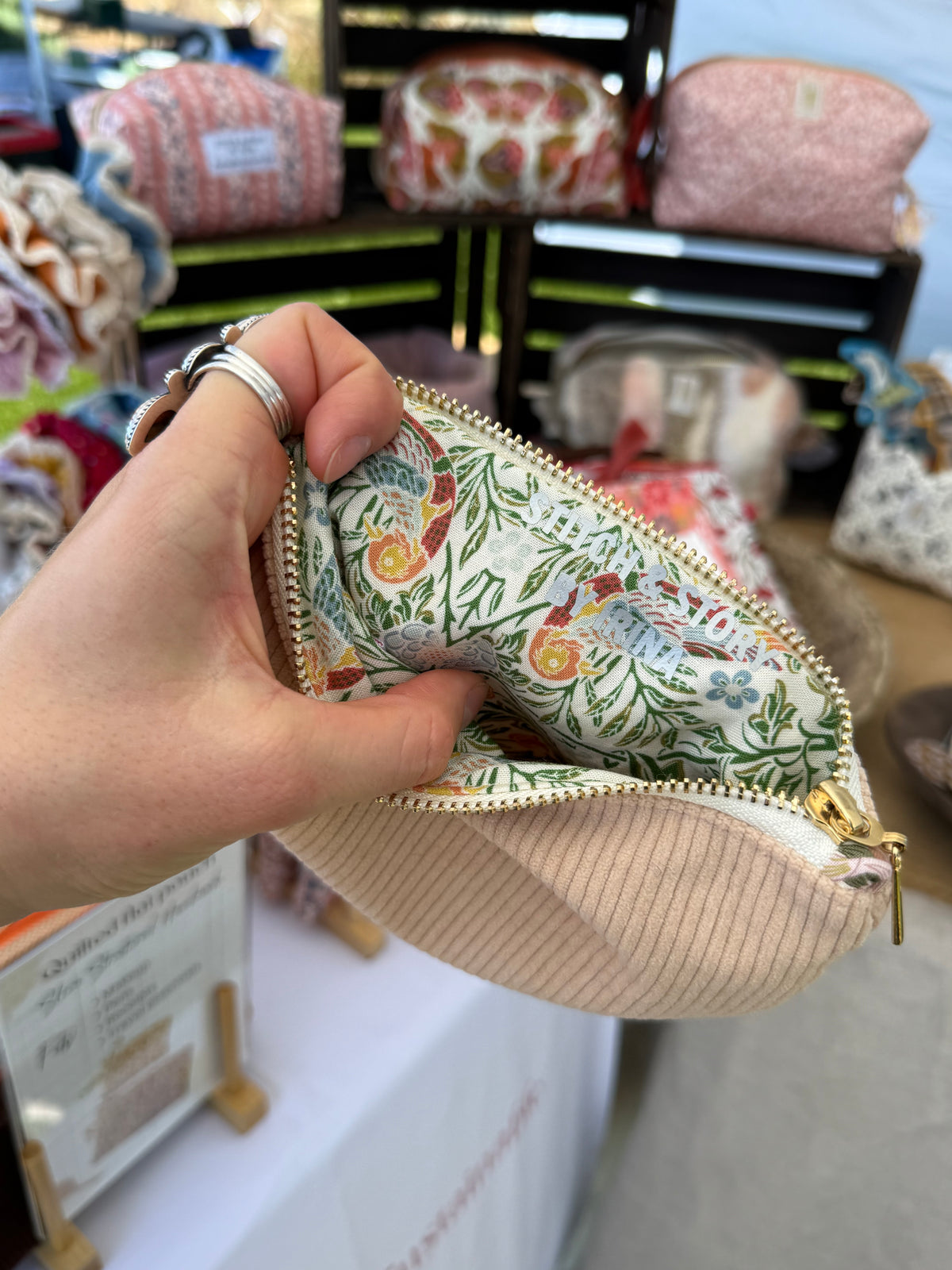 Kindle Sleeve | Corduroy & William Morris Fabric