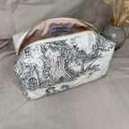 Personalized French Toile de Jouy Pouch