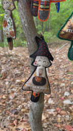 Mystery Witch Keychain | One-of-a-Kind Appliqué