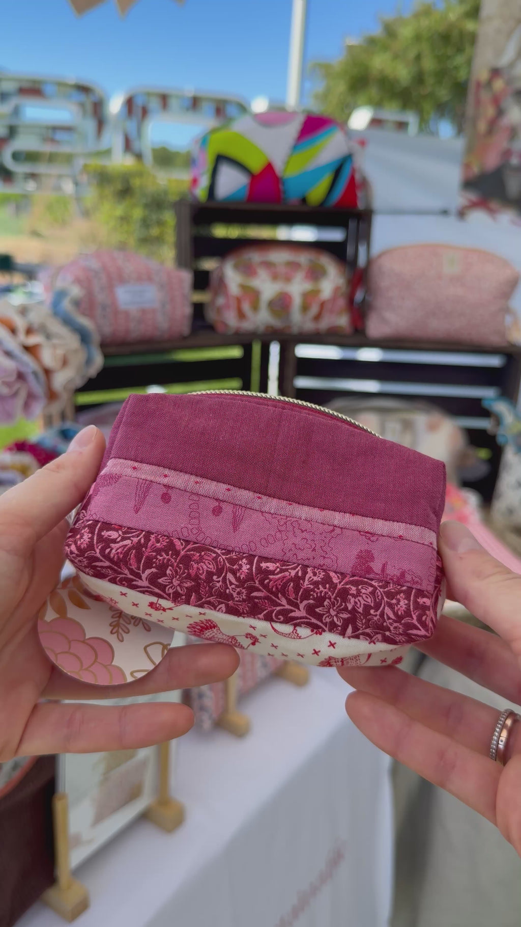 Patchwork Mini Boxy Pouch