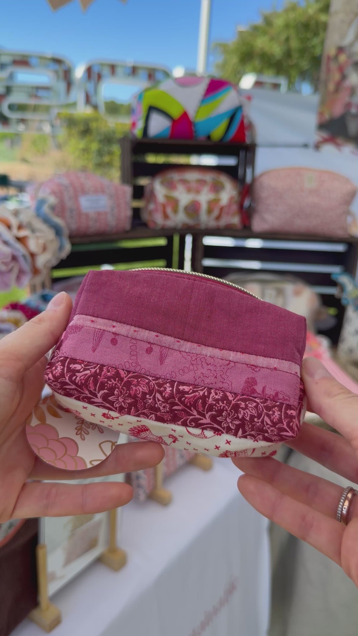 Patchwork Mini Boxy Pouch