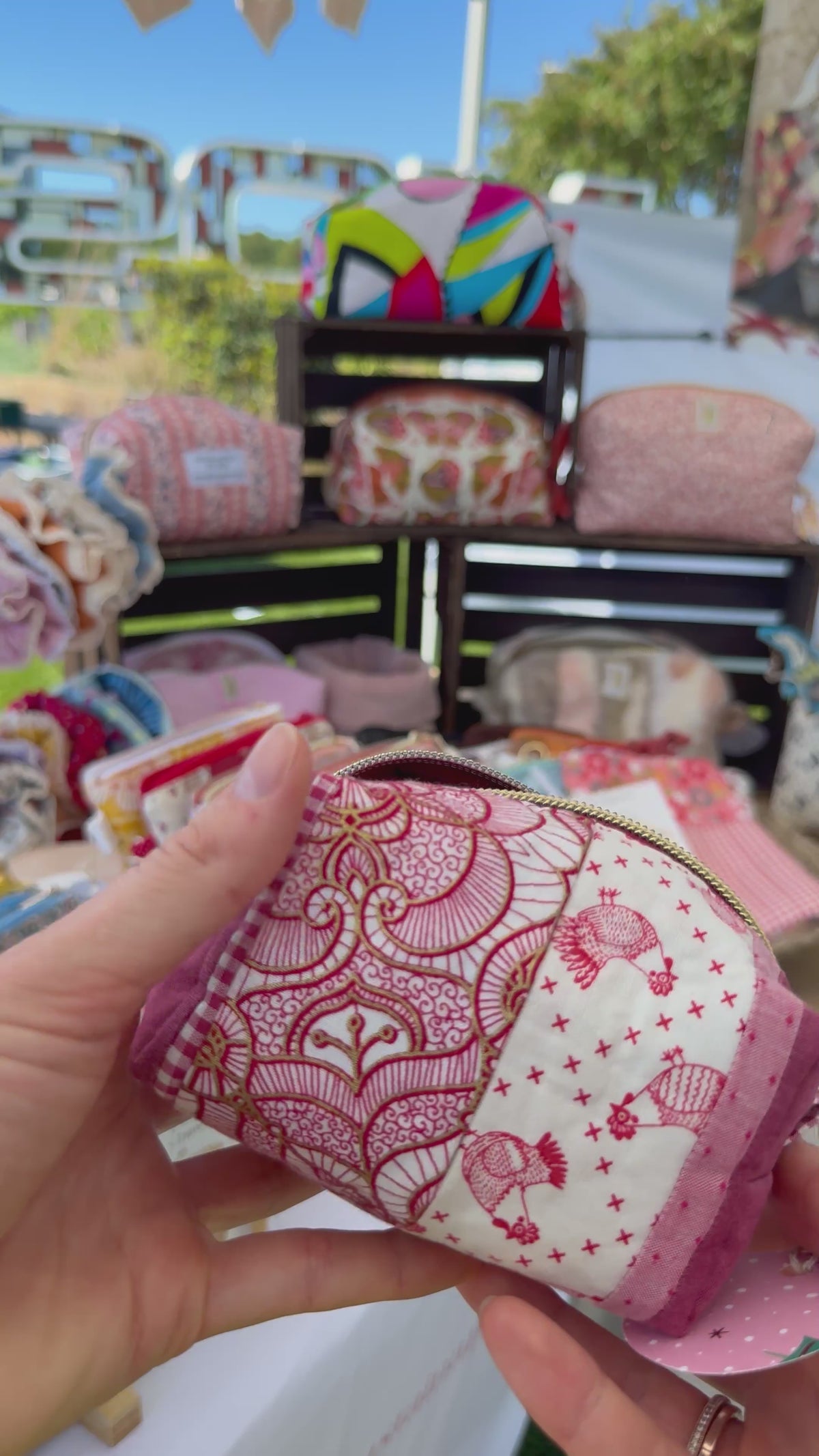 Patchwork Mini Boxy Pouch