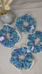 French Vintage Trims Lace Scrunchies | Double Sided