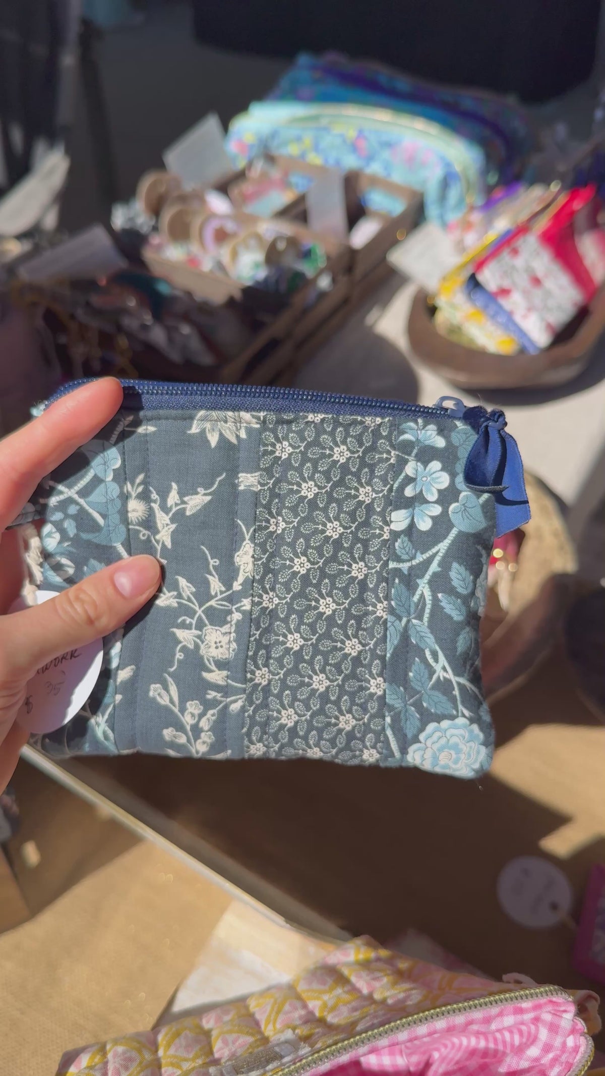 Patchwork Quilted Mini Wallet | French General Fabric